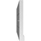 Ekena Millwork Vertical Surface Mount PVC Gable Vent: Functional, w/ 2"W x 2"P Brickmould Sill Frame, 34"W x 16"H GVPVE34X1603SF - alternate 5